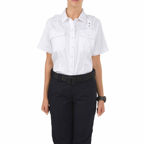 5.11 TACTICAL WOMENS PDU S/S CLASS-A TWILL SHIRT WHITE XL TALL