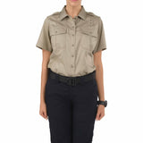 5.11 TACTICAL WOMENS PDU S/S CLASS-A TWILL SHIRT SILVER TAN XL TALL