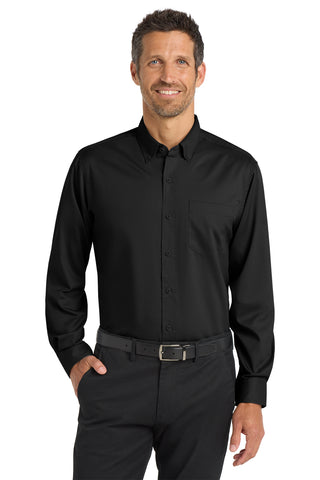 MAS - PORT AUTHORITY - SUPERPRO TWILL LONG SLEEVE SHIRT (S663)