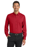 MAS - PORT AUTHORITY - SUPERPRO TWILL LONG SLEEVE SHIRT (S663)
