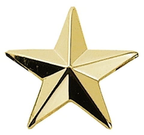 LMDC - HERO'S PRIDE - 5 × 1 STAR, 1 POST & CLUTCH BACK, PAIRS, 1" HIGH (4470G)