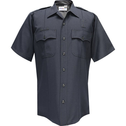 LPD - FLYING CROSS - JUSTICE 75% POLY/25% WOOL MEN'S SHORT SLEEVE SHIRT W/ZIPPER (57R84Z-86)