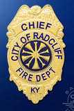 RADCLIFF FIRE DEPT BADGES (STYLE S182)