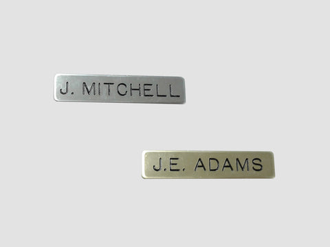 HCEMS - SMITH & WARREN - NAMEPLATE SILVER/GOLD (NP100)
