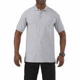 5.11 TACTICAL S/S UTILITY POLO TALL HEATHER GREY 4XL 
