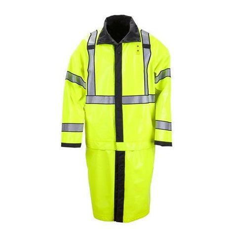MCSO - 5.11 - LONG REVERSIBLE HI-VIS RAIN COAT (48125)