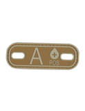 5IVE STAR GEAR BLOOD TYPE PATCHES COYOTE/TAN A+