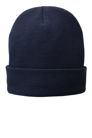 FKDES - PORT AUTHORITY - FLEECE LINED KNIT CAP W/EMBRIODERED LOGO (CP90)