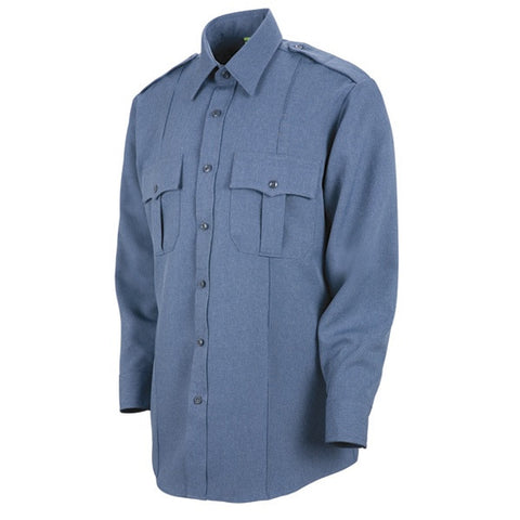 HORACE SMALL SENTRY LS SHIRT WITH ZIPPER FRENCH BLUE 