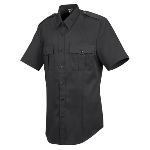 HORACE SMALL SENTRY SS SHIRT WITH ZIPPER BLACK 