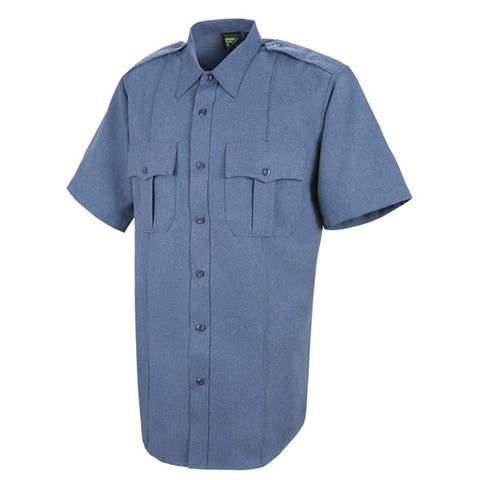HORACE SMALL SENTRY SS SHIRT WITH ZIPPER FRENCH BLUE 