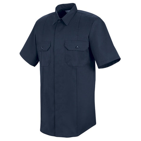 HORACE SMALL NEW DIMENSION CONCEALED BUTTON FRONT SS SHIRT 