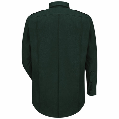 HORACE SMALL SENTRY LS SHIRT WITH ZIPPER SPRUCE GREEN 