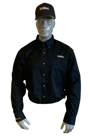 ALTEC-TEAMWORKS  Port Authority Long Sleeve Twill Shirt Black (S600T)