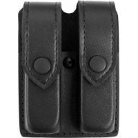 SAFARILAND MODEL 77 DOUBLE MAGAZINE POUCH, LEATHER LOOK, NYLON LOOK